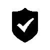 Checkmark on shield icon